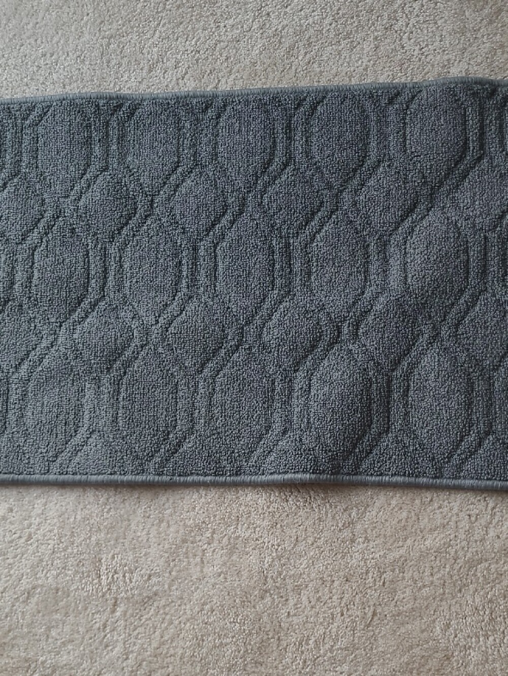 Gray Textured Throw Rug - Picture 2 of 5
